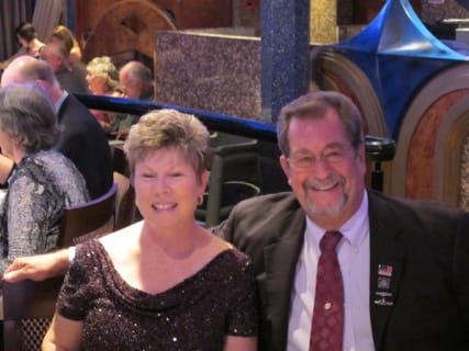 Henry and his wife Lee on a cruise in 2010.