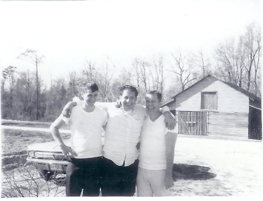 From 1957, (left to right) Henry's younger brother Ken, Henry, and their older brother Cliff