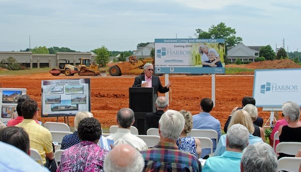 The Harbor at Harmony Crossing Officially Breaks Ground 1 Lowell White, Developer and Principal for The Harbor at Harmony Crossing discusses overview of the planning and development for the new assisted living community